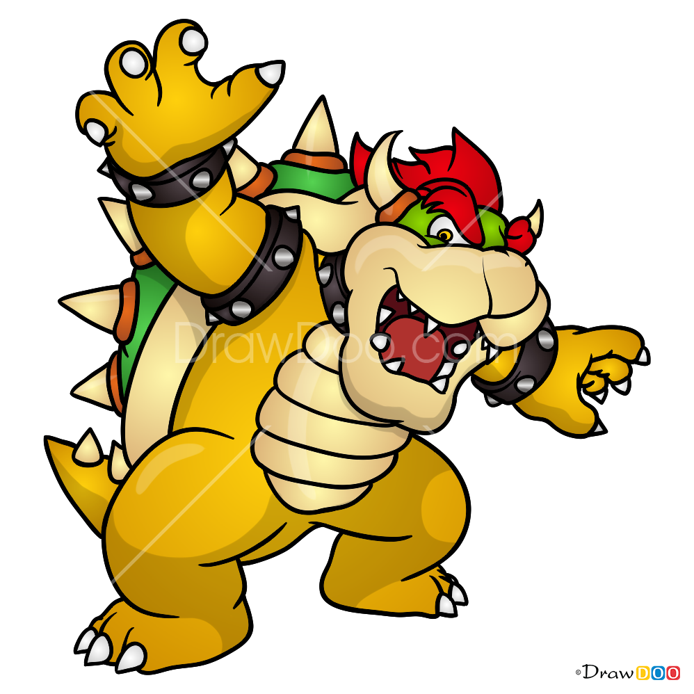 How to Draw Bowser, Super Mario